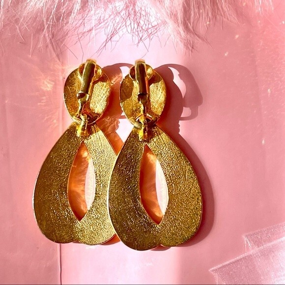 Avon Vintage Women’s Gold/Rhinestones Earrings & Bracelet Combo - Picture 4 of 7